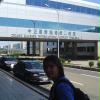 Die Aussenansicht des Flughafens von Taipeh